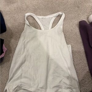 Lululemon Athletica White Tank Top